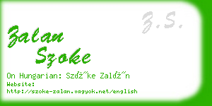 zalan szoke business card